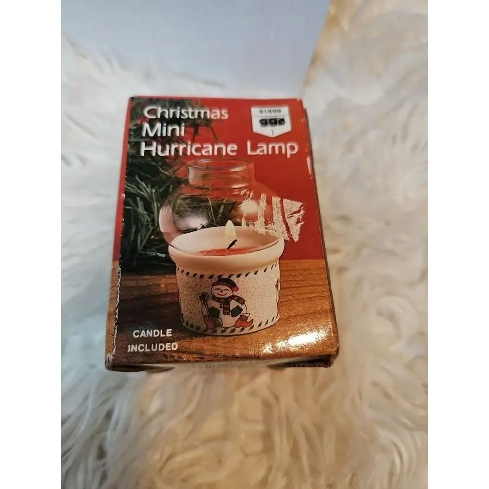 Christmas Mini Hurricane Candle Lamp